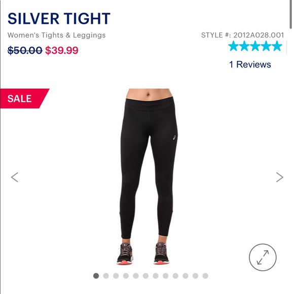 ASICS Pink Pocket Back Work Out Bottoms - Picture 5 of 5